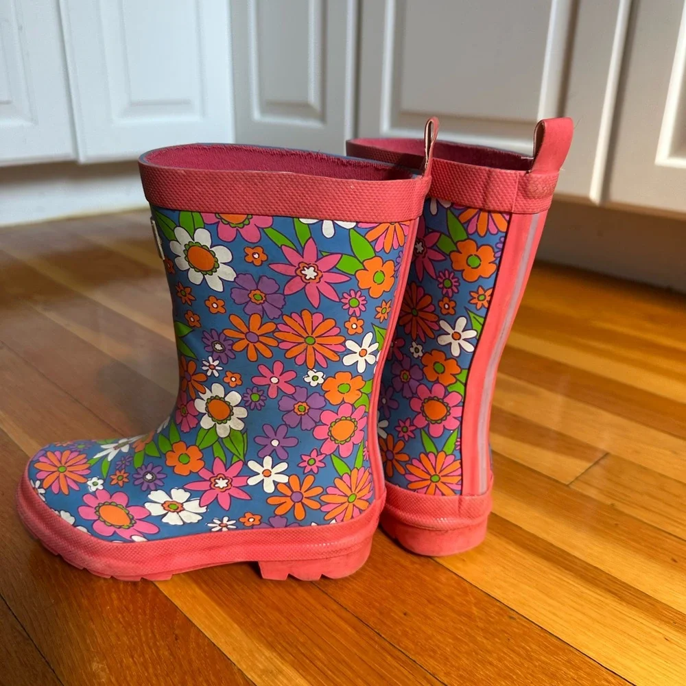 Hatley Kids Floral Rain Boots size 11